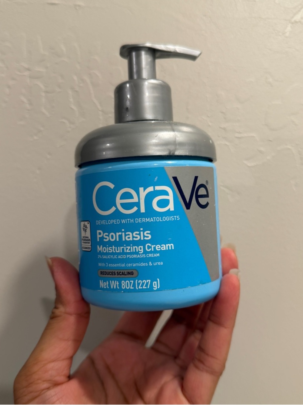 CeraVe Psoriasis Moisturising Lotion 8 oz Almost Full Bottle